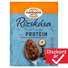 Cerbona Chocolate-Hazelnut Rice Porridge with Protein 45 g