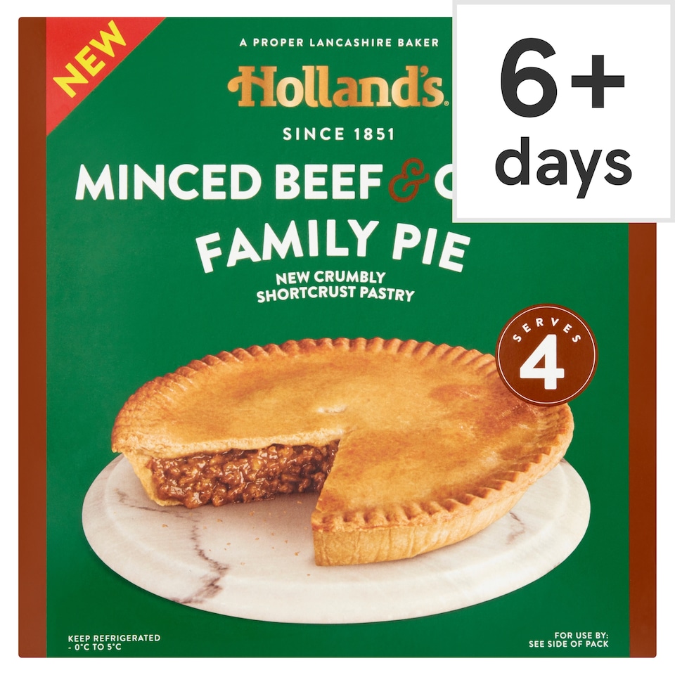 Holland's Minced Beef & Onion Family Pie