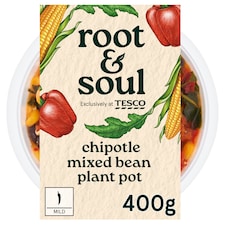 Root & Soul Chipotle Mixed Bean Plant Pot 400g