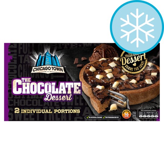 Chicago Town 2 Chocolate Dessert Pizzas 2 X 140G Tesco Groceries