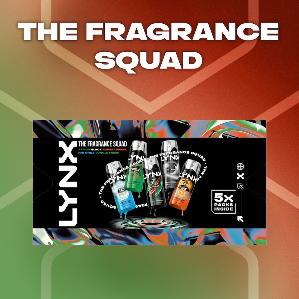 image 1 of Lynx The Fragrance Squad - Bodyspray Fragrance Edition Gift Set 750ml