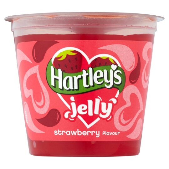 Hartleys Ready To Eat Jelly Strawberry 125G Tesco Groceries