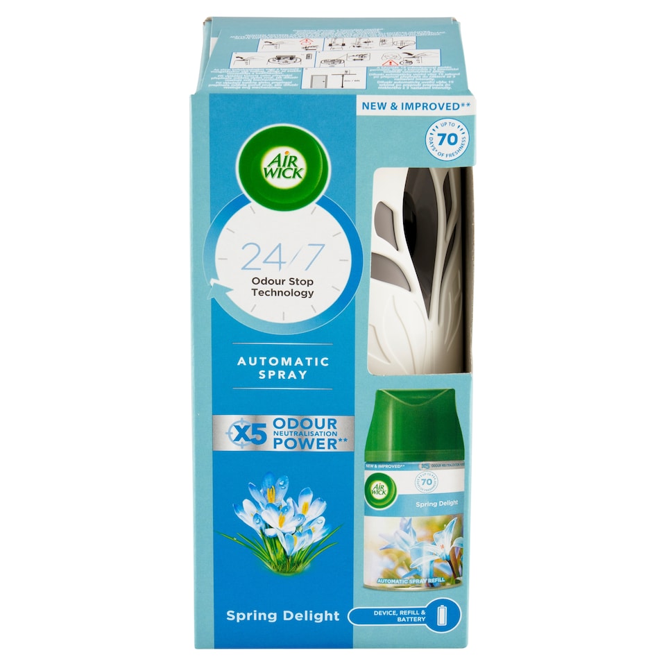 obrázok 1 z Air Wick Freshmatic Difuzér a náplň do osviežovača vzduchu jarný vánok 250 ml