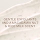 image 4 of Dove Crushed Macadamia & Rice Milk Exfoliating Body Scrub 225ml