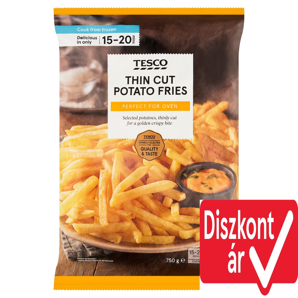 Tesco Thin Cut Potato Fries 750 g