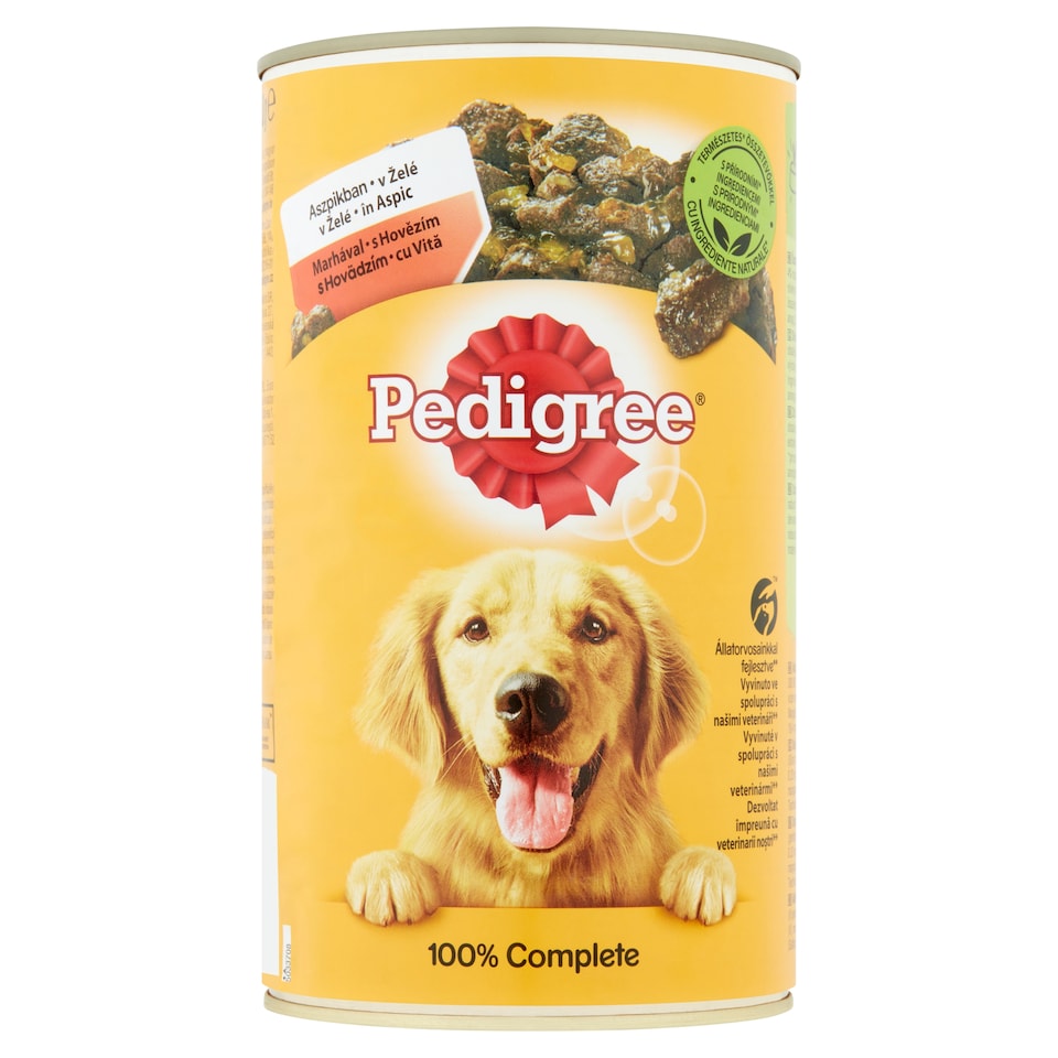 image 1 of Pedigree Complete Wet Food for Adult Dogs with Beef in Aspic 1200 g