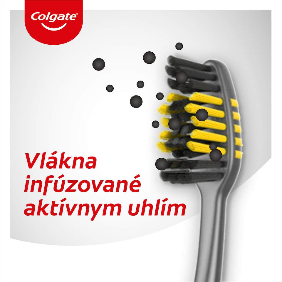 obrázok 1 z Colgate Zig Zag Charcoal zubná kefka stredná 3ks