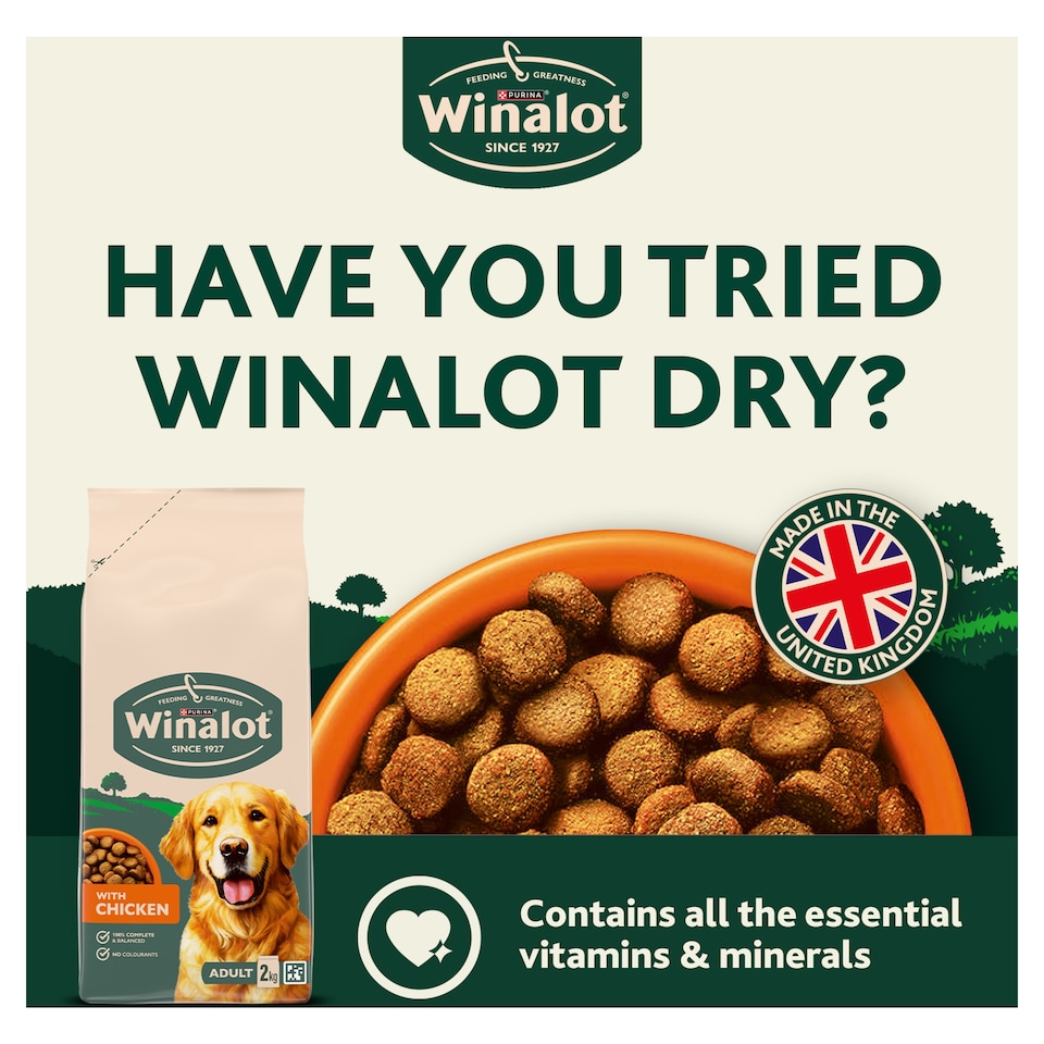 image 1 of WINALOT Monday Meaty Casseroles Chicken, Turkey, Duck in Gravy Wet Dog Food 12 x 85g