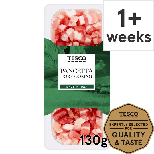Tesco Pancetta Cubes 130G Tesco Groceries