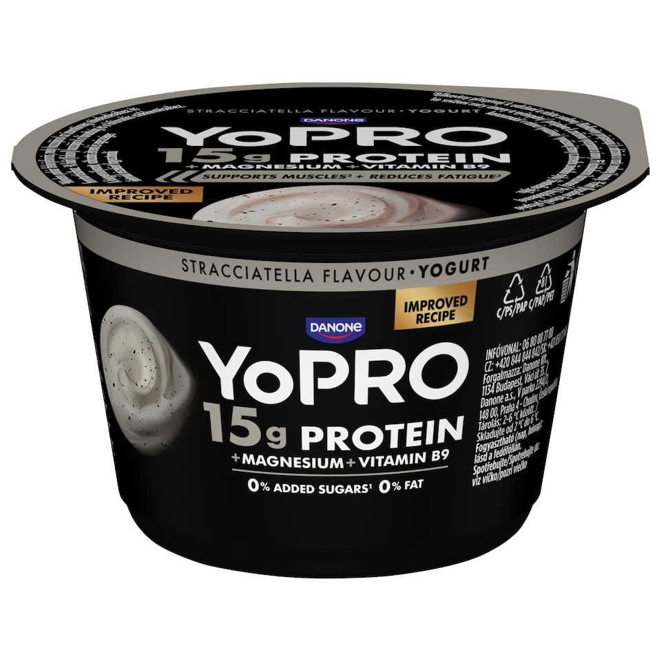 Obrázek 1 pro produkt YOPRO Odtučněný jogurt - Stracciatella 160g