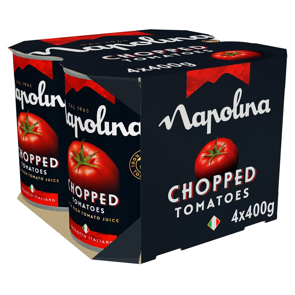 image 1 of Napolina Chopped Tomatoes 4 X 400G
