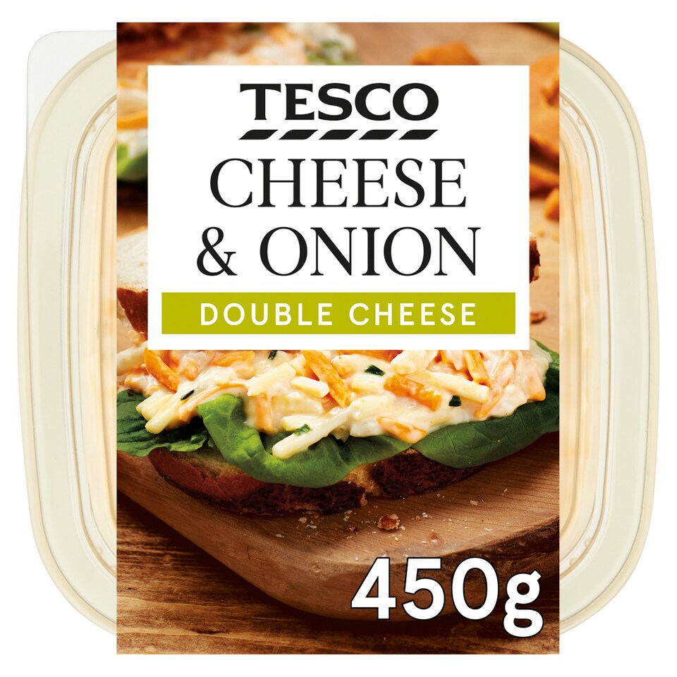 Tesco Cheese & Onion Sandwich Filler 450G Tesco Groceries