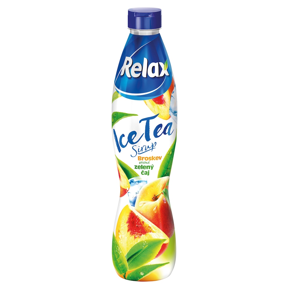 Relax Ice Tea sirup broskev příchuť zelený čaj 700ml