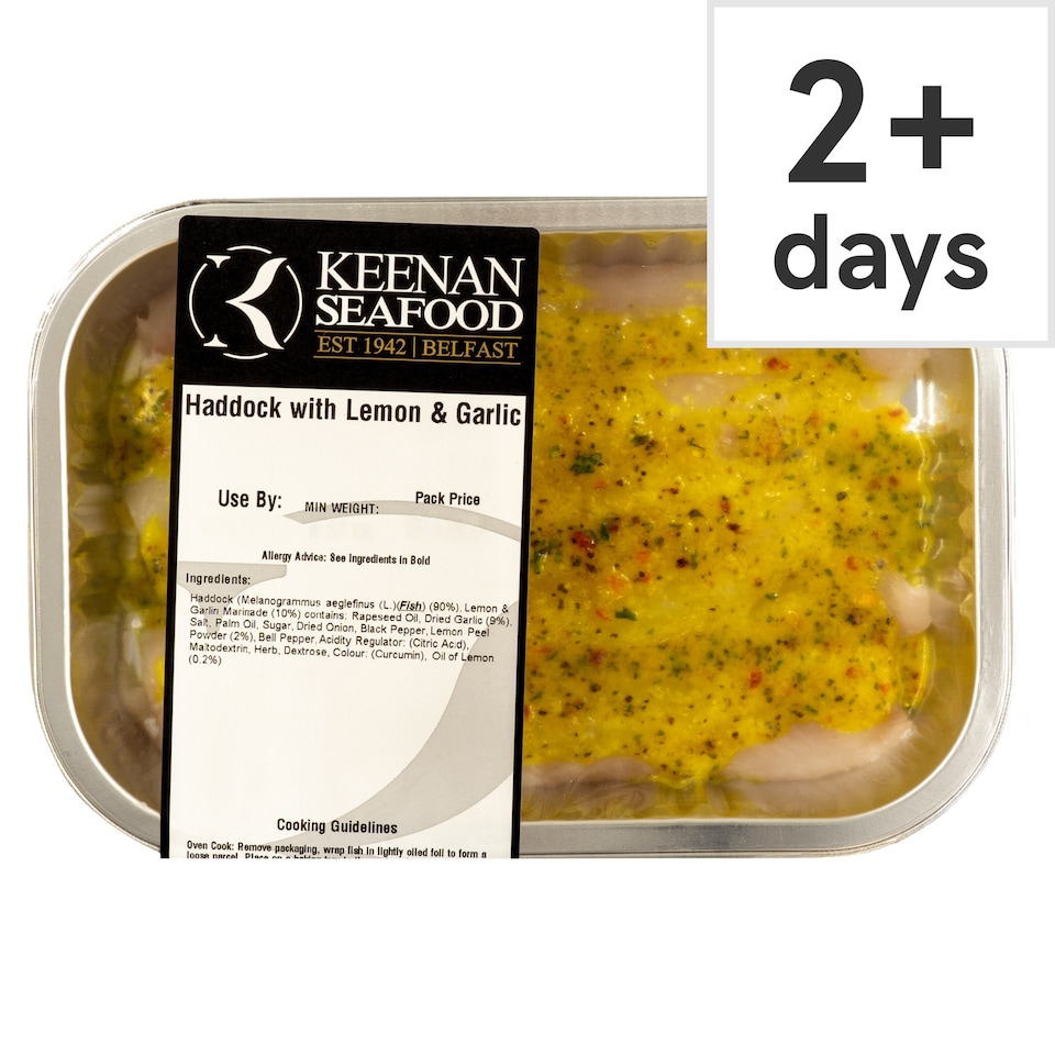 Keenan Seafood Haddock with Lemon & Garlic 220g