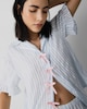 image 3 of F&F 2-Piece Striped Short Pyjama Set in Multi Blue