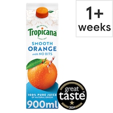 Tropicana Smooth Orange Juice 900Ml