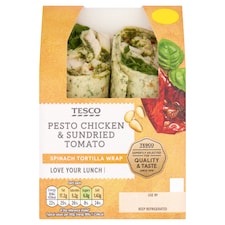 Tesco Pesto Chicken And Sundried Tomato Wrap