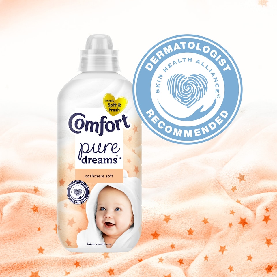 image 1 of Comfort Pure Dreams Cashmere Soft Fabric Conditioner 30 Washes 900ml
