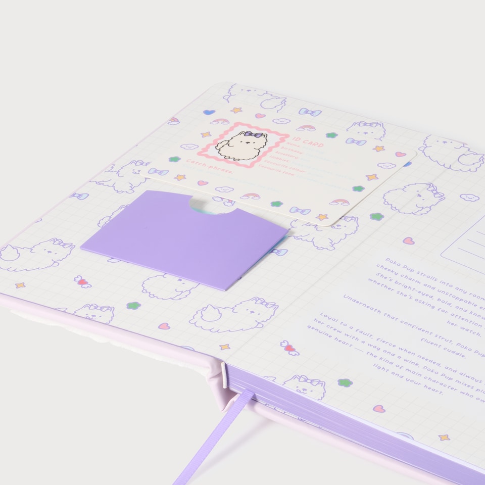 image 1 of Paperchase Poko Pup A5 Novelty Notebook