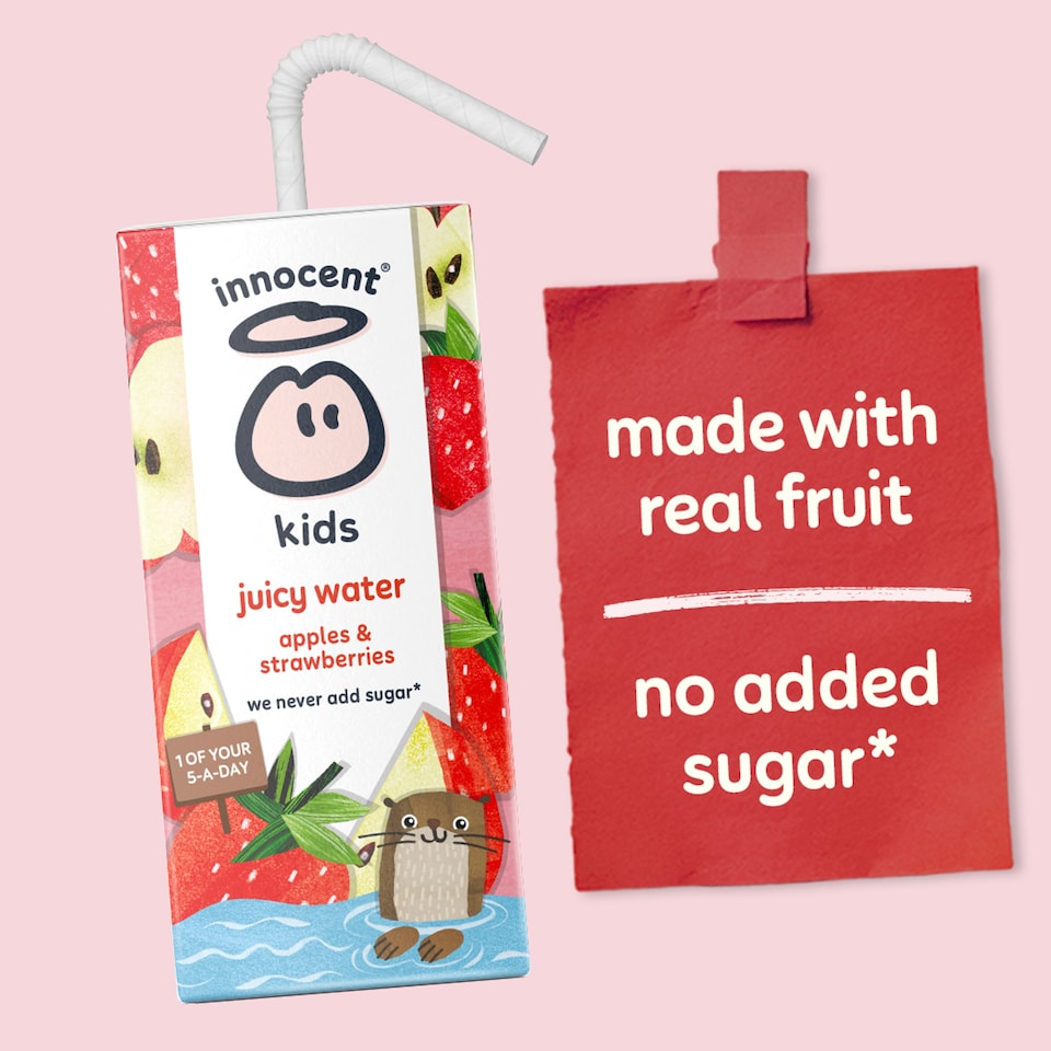 image 1 of innocent Kids Juicy Water Apple and Strawberry 3 x 200ml