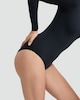 image 2 of F&F Contour Long Sleeved Bodysuit in Black