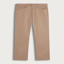 F&F Cotton Rich Button Fly Trousers in Stone