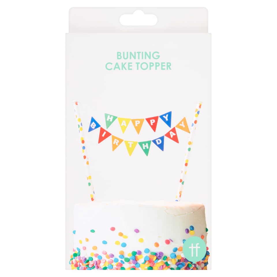Bunting Cake Topper