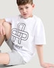 image 2 of F&F Boys 2-Piece Athl: Dept Print T-Shirt and Shorts in White