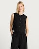image 3 of F&F Button Front Pocket Detail Waistcoat in Black