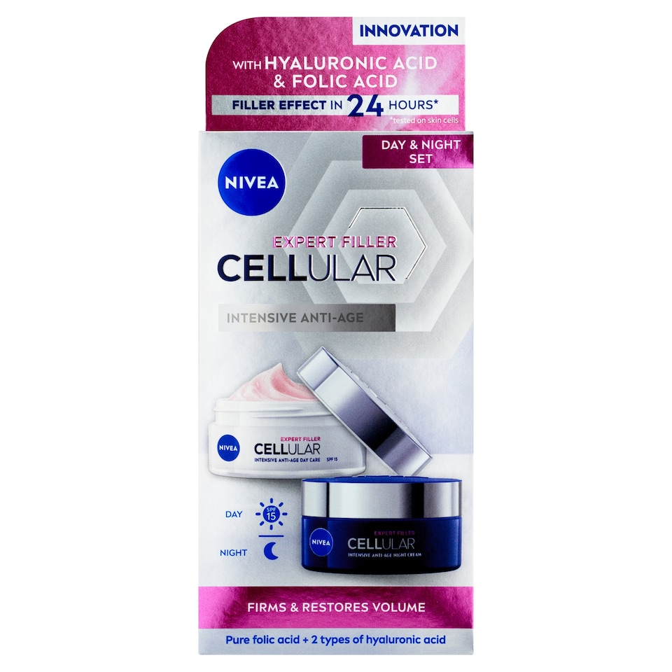 obrázok 1 z Nivea Cellular Expert Filler Denný a nočný krém 2 x 50 ml  