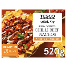 Tesco Slow Cooked Chilli Beef Nachos 520g
