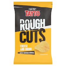 Tayto Rough Cuts Cheese & Onion Crisps 135G