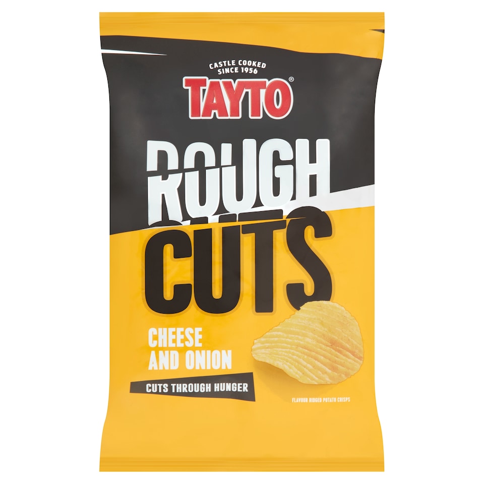 Tayto Rough Cuts Cheese & Onion Crisps 135G