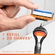 image 4 of Gillette Fusion5 Razor & 8 Blade Shaving Refill Big Blade Pack