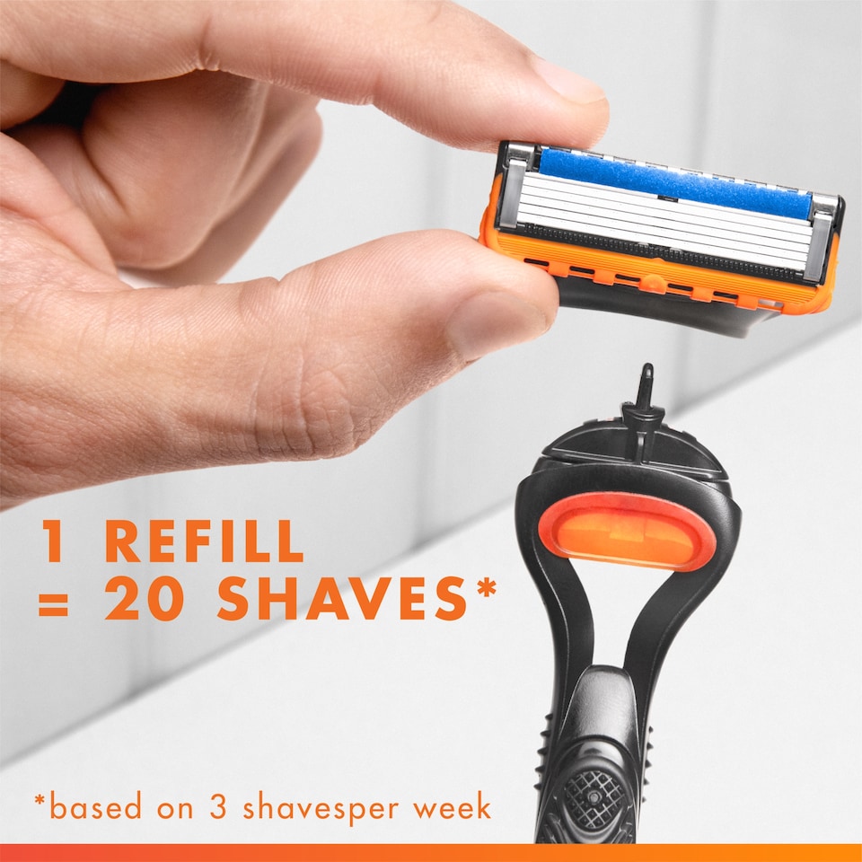 image 1 of Gillette Fusion5 Razor & 8 Blade Shaving Refill Big Blade Pack