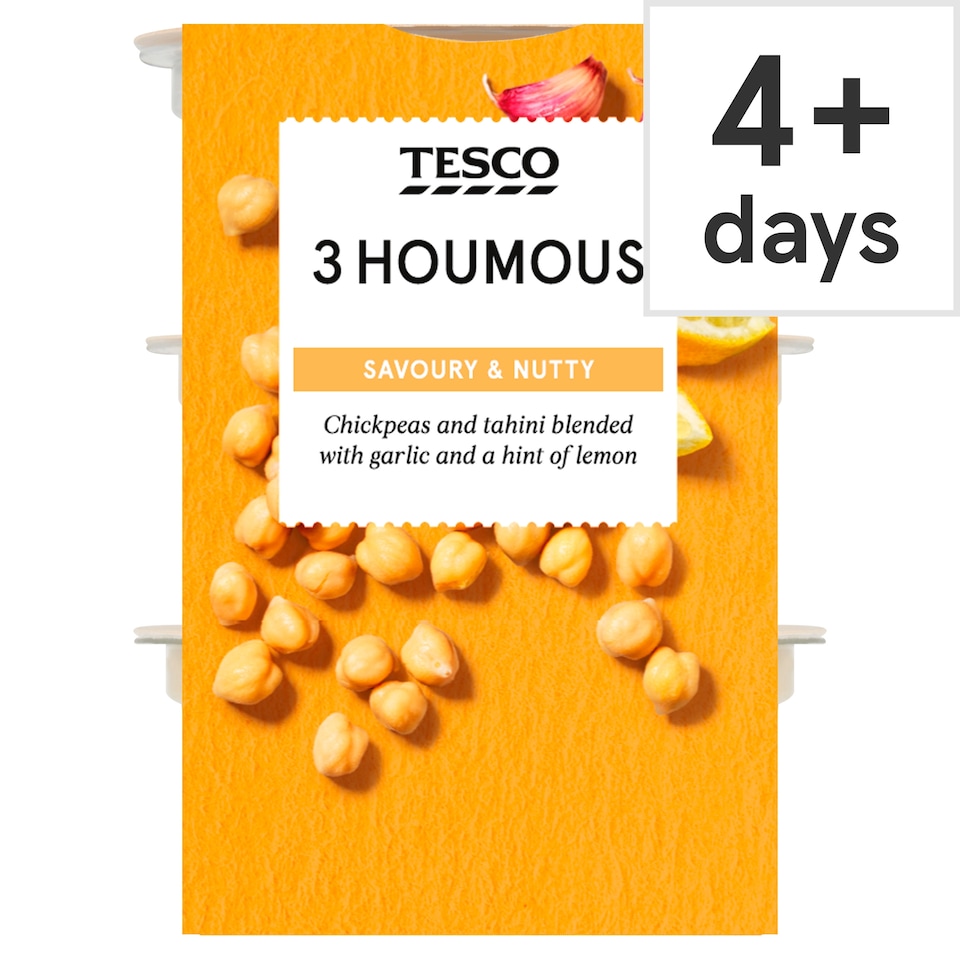 Tesco 3 Houmous Stack 180g