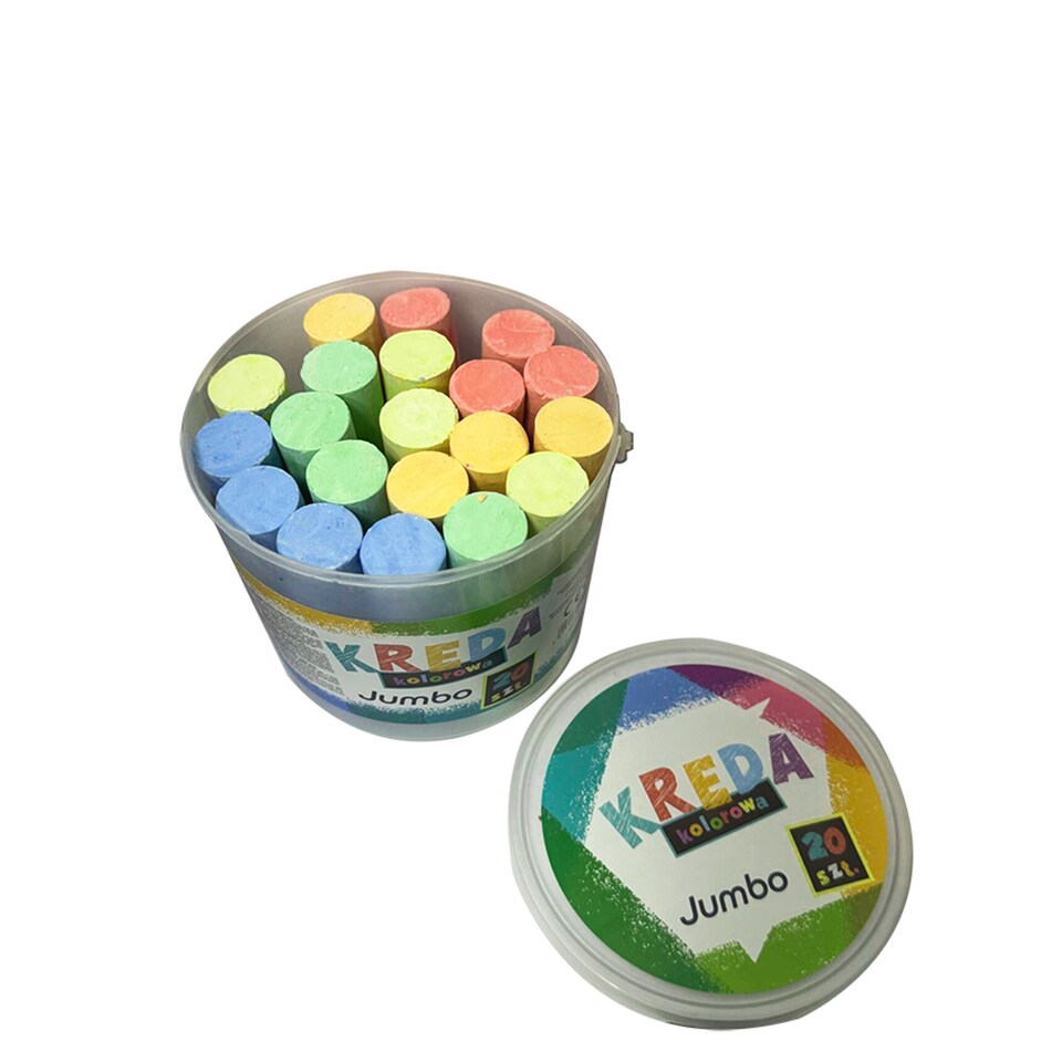 image 1 of Sidewalk Chalk in Bucket Assorted Colors 20 pcs