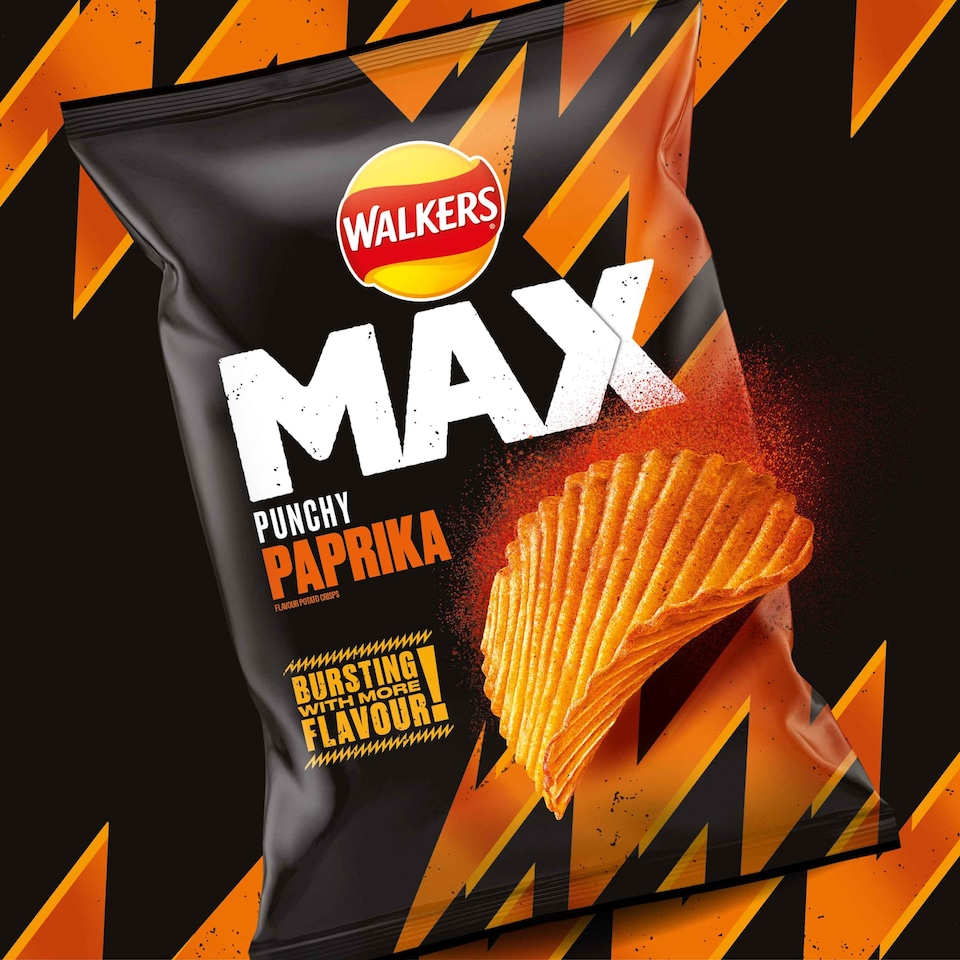 image 1 of Walkers Max Punchy Paprika Crisps 140G