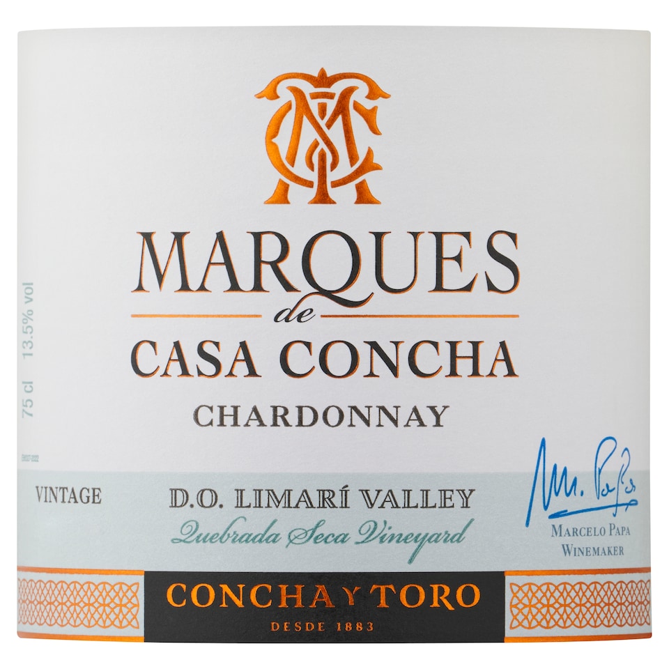 image 1 of Marques De Casa Concha Chardonnay 75Cl