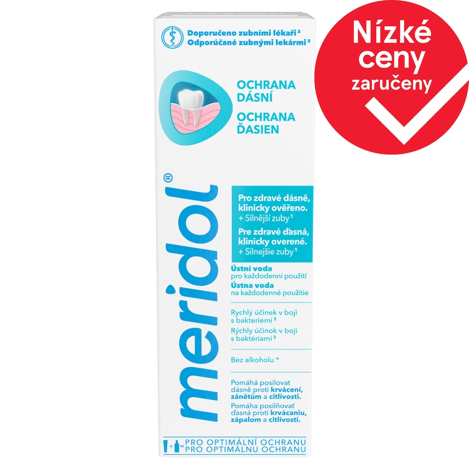 Obrázek 1 pro produkt Ústní voda meridol® Ochrana Dásní