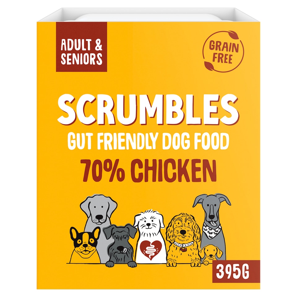 Scrumbles Chicken Complete Wet Dog Food 395G