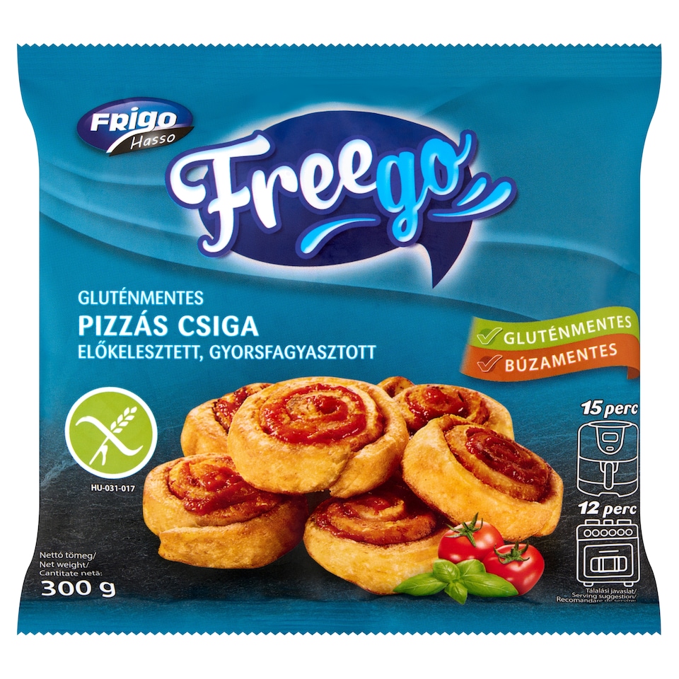 Freego Gluten-Free Quick-Frozen Pizza Rolls Pre-Proofed 300 g