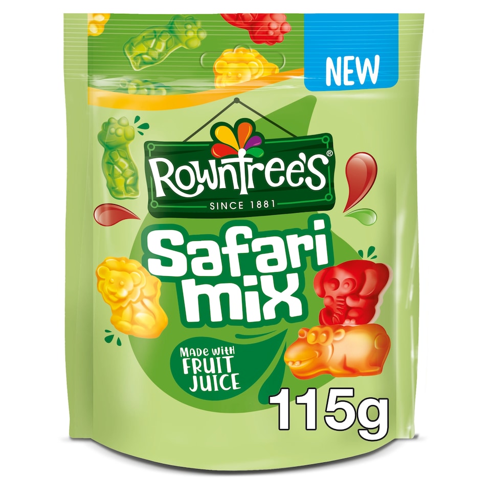 image 1 of Rowntree's Safari Mix Sweets Sharing Bag 115g