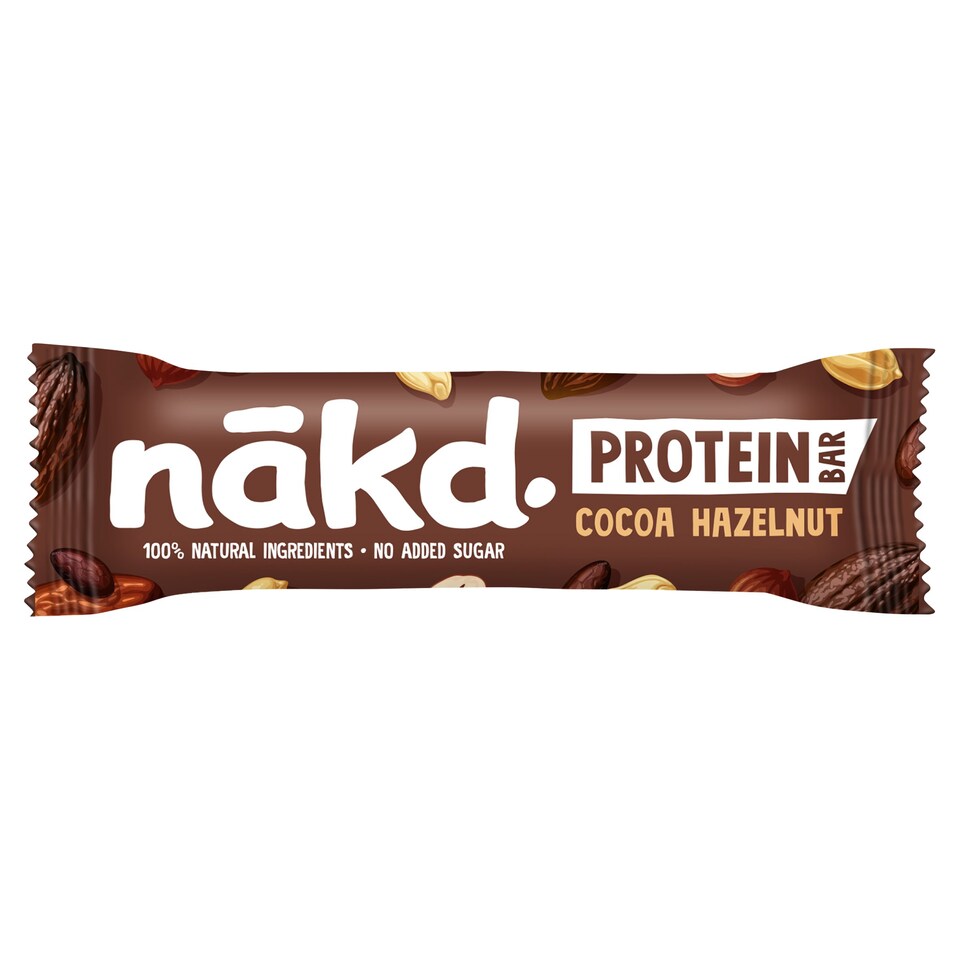 nakd. Protein Cocoa Hazelnut Bar 45g Tesco Groceries