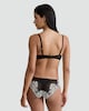 image 3 of F&F Floral Lace Underwired Bra in Black
