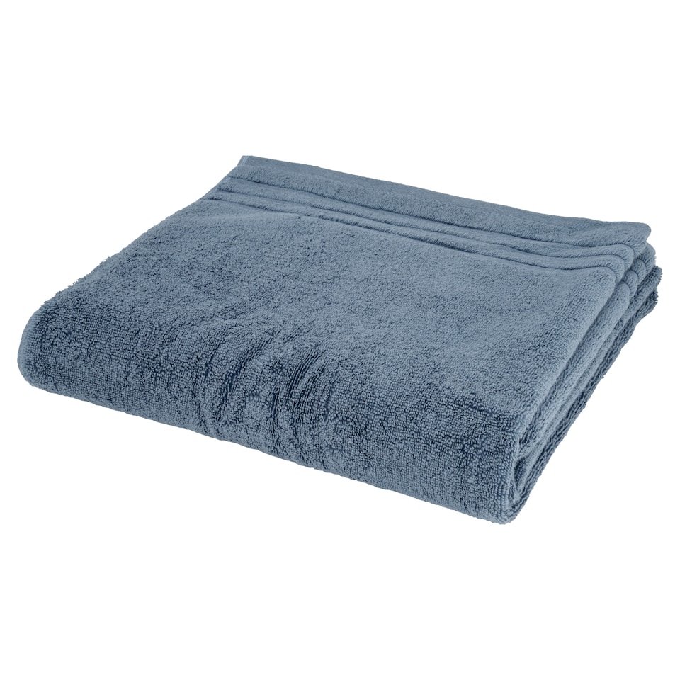F&F Home Premium Hygro Cotton Tencel TM Lyocell  Bath Towel Mid Blue