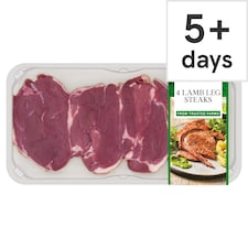 Tesco 4 Lamb Leg Steaks 400g 