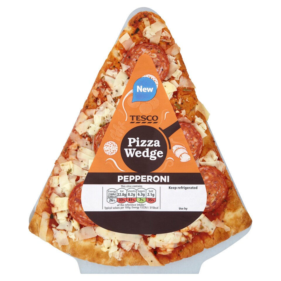 Tesco Pepperoni Pizza Wedges 160G