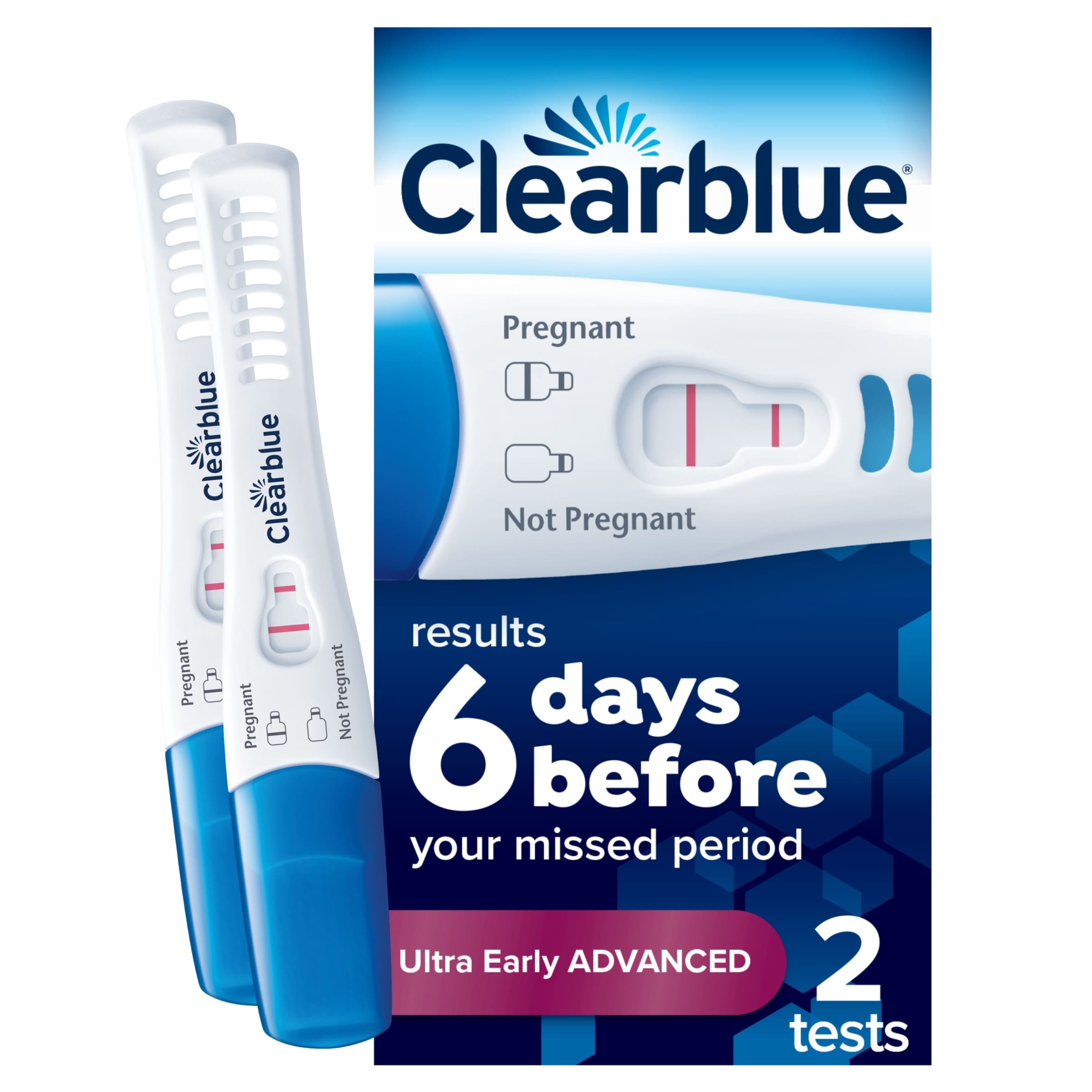 Clearblue Ultra Early Advanced Pregnancy Test 2 Tests