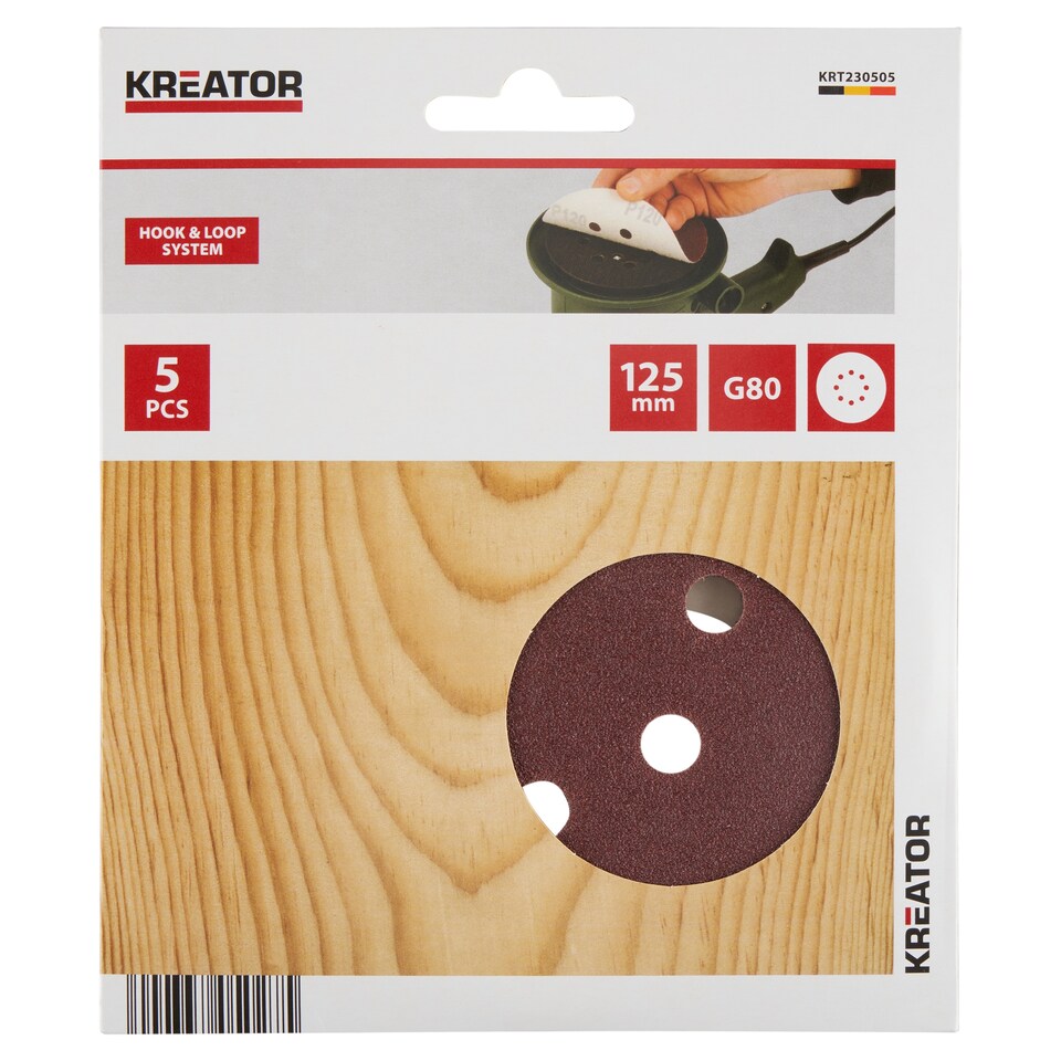 Kreator Brusný kotouč 125 mm G80 5 ks